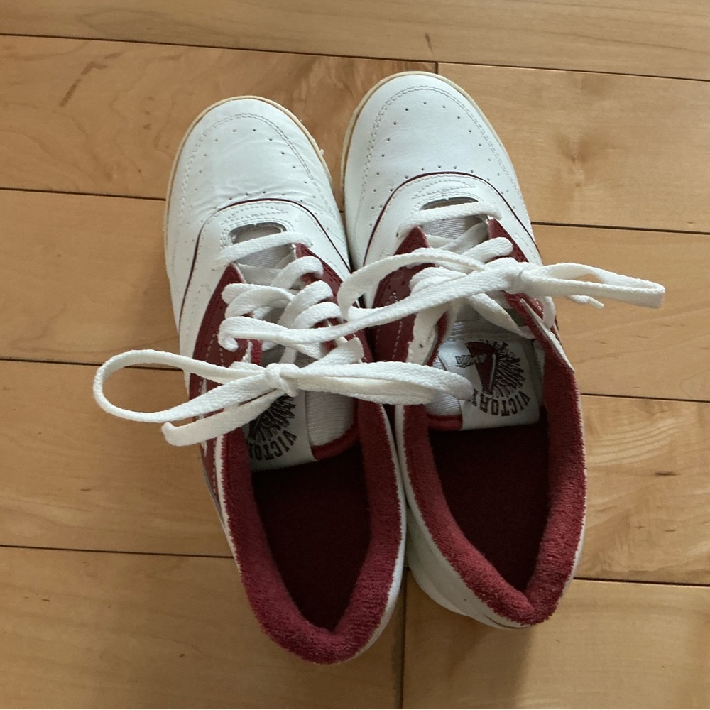 AVIA White and Red Sneakers